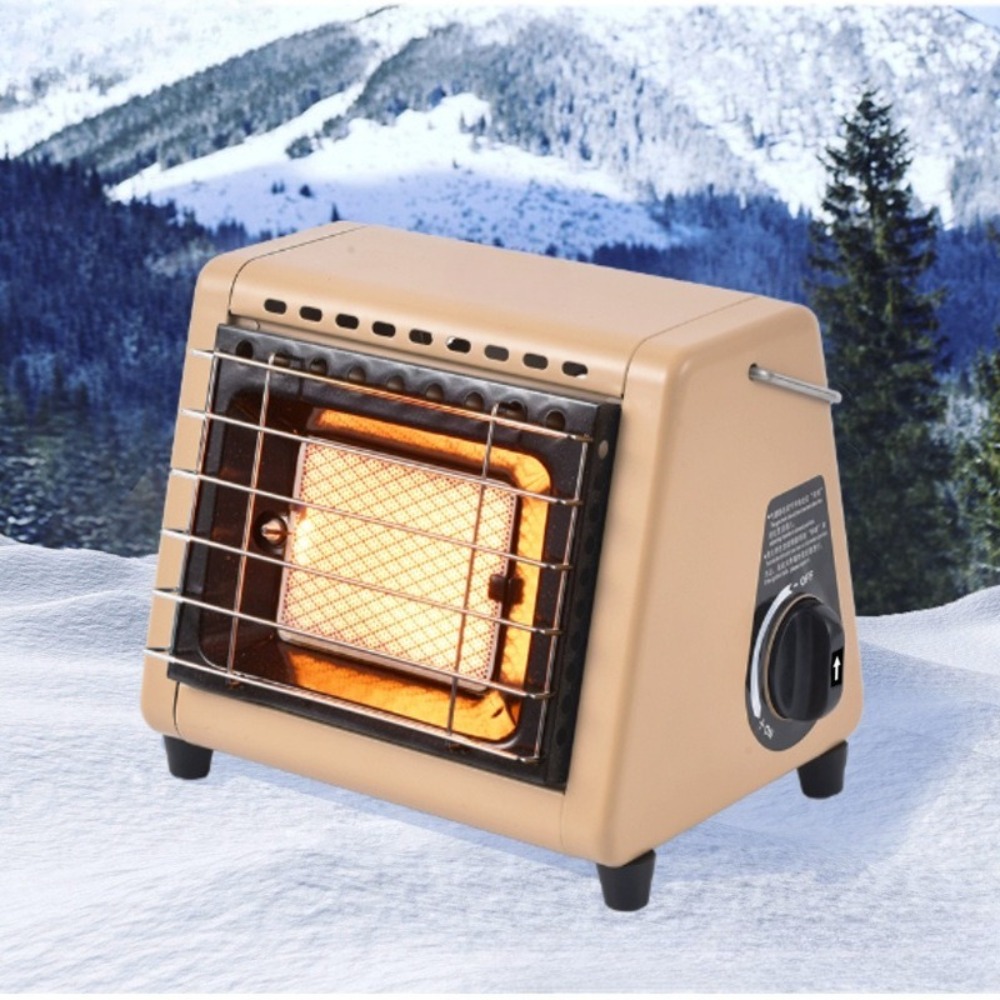 Home Cooking Heater - ポータブル1.5KWガスストーブヒーター 2 in 1 バーベキュー調理 キャンプ用コンロ