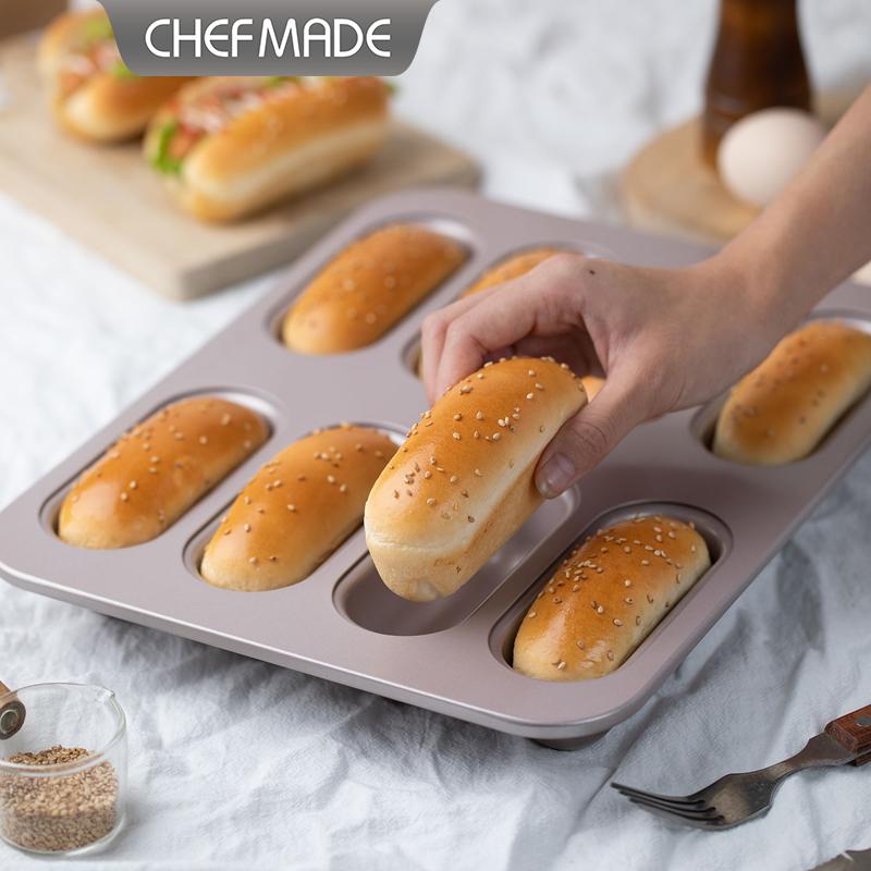 CHEFMADE 8カップオーバルロングホットドッグパン型ノ - Home Cooking Recipes のレビューと価格
