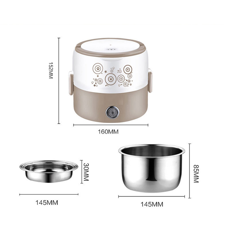 220vステンレス製電気加熱ランチボックス,オフィスおよび家 - Home Cooking Heater のレビューと価格