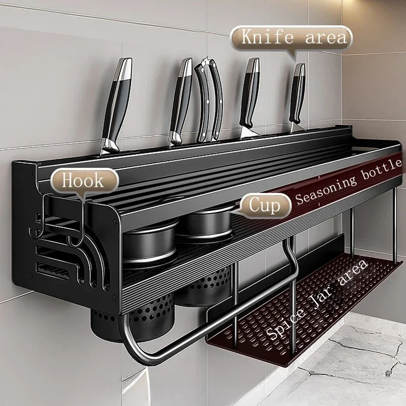 60/70/80cm キッチンシェルフ 壁掛けスパイスラック - Home Cooking Recipes のレビューと価格