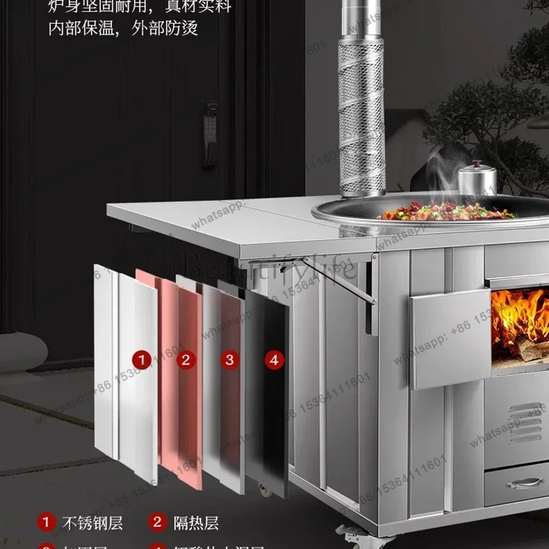 LSステンレス製薪ストーブ、パティオヒーター、北欧風キッチン - Home Cooking Heater のレビューと価格