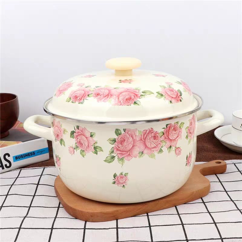 ふた付きダブルギアエナメルプレート,エレガントなピンク,揚げ - Fondue Pot Ceramic のレビューと価格