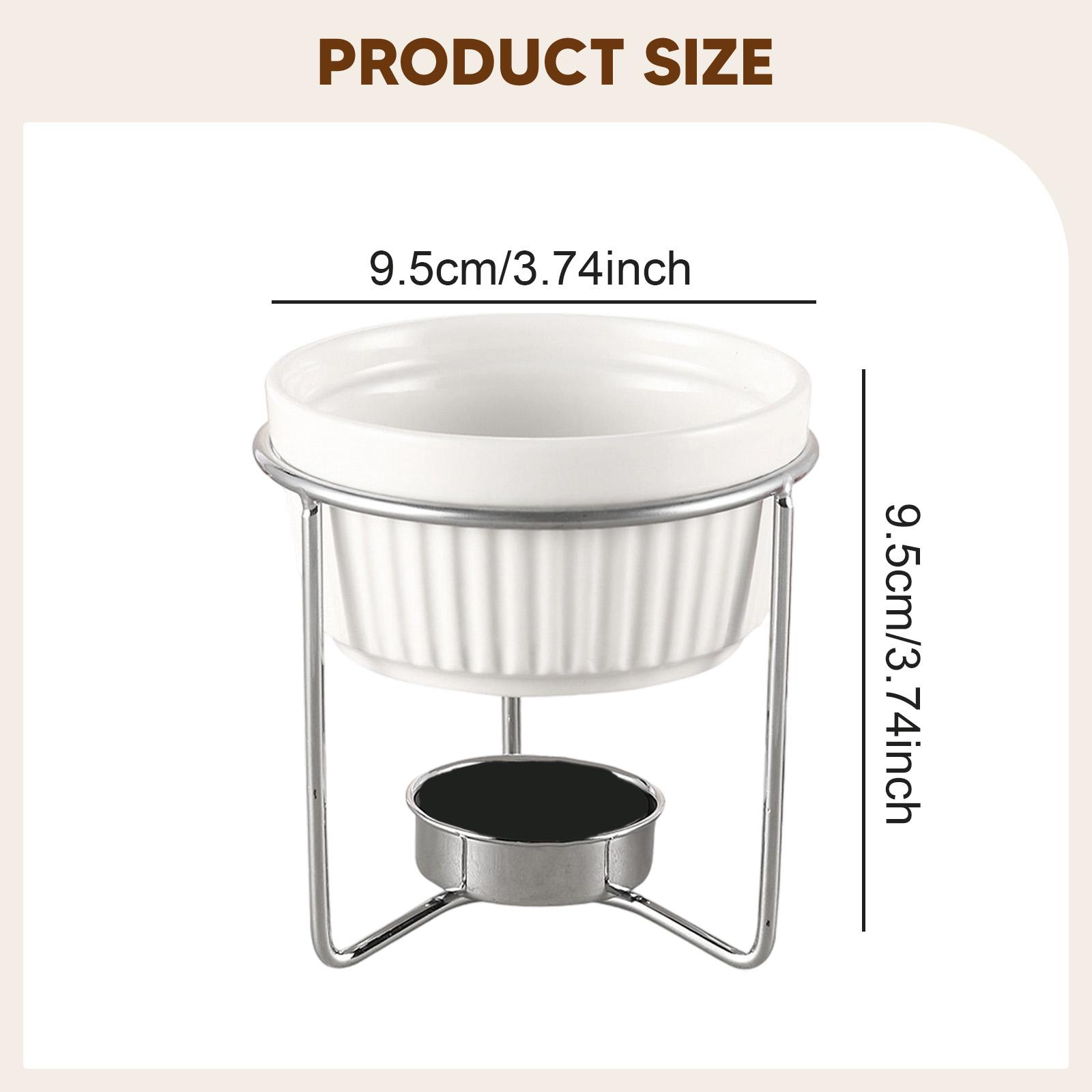 セラミックバターウォーマー フォンデュポット ボイラー 鉄製 - Fondue Pot Ceramic のレビューと価格
