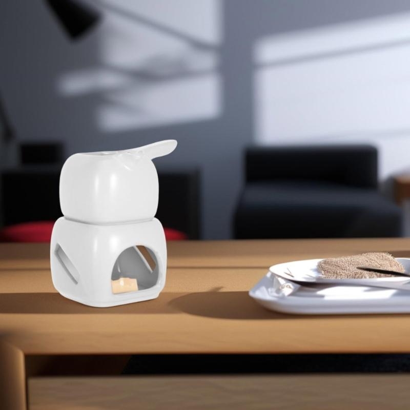 チョコレートやバターを簡単に温められるコンパクトなアロマセラ - Fondue Pot Ceramic のレビューと価格