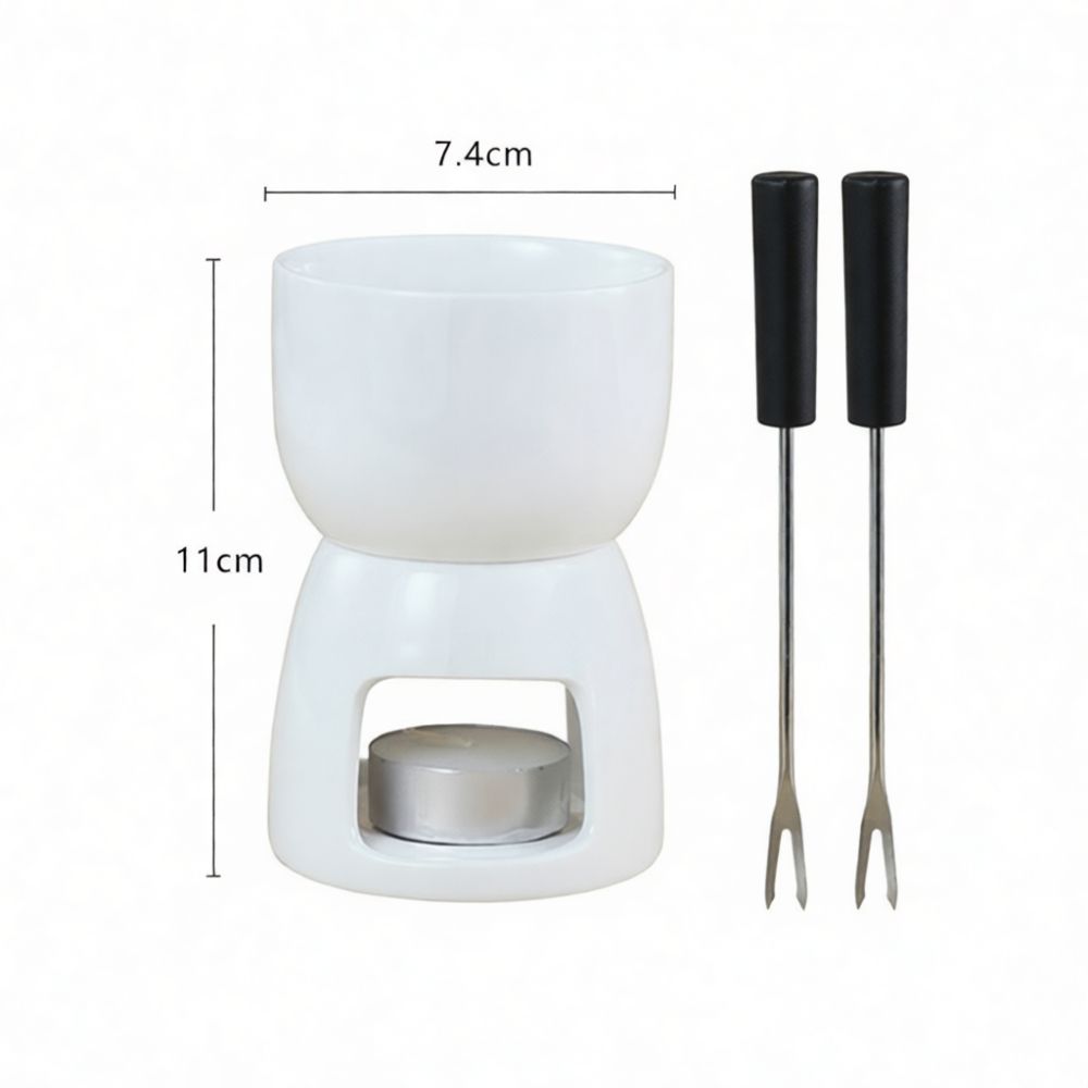 キッチン用セラミック製フォンデュポット。チーズ、チョコレート - Fondue Pot Ceramic のレビューと価格