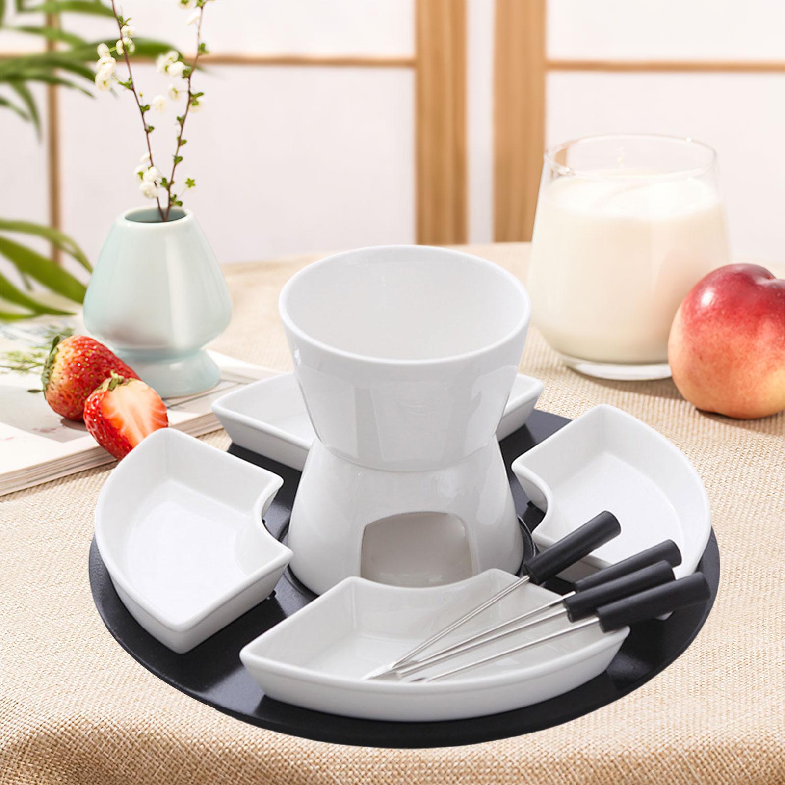 磁器製バターホルダー、セラミックフォンデュセット、チーズ、チ - Fondue Pot Ceramic のレビューと価格