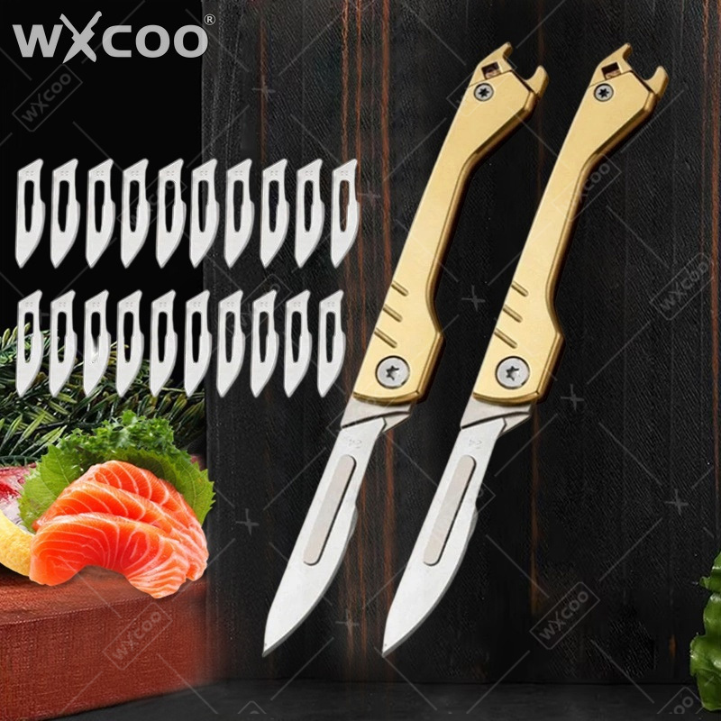 WXCOO ステンレス鋼折りたたみナイフブレードホビーナイフ - Wok Carbon Steel のレビューと価格
