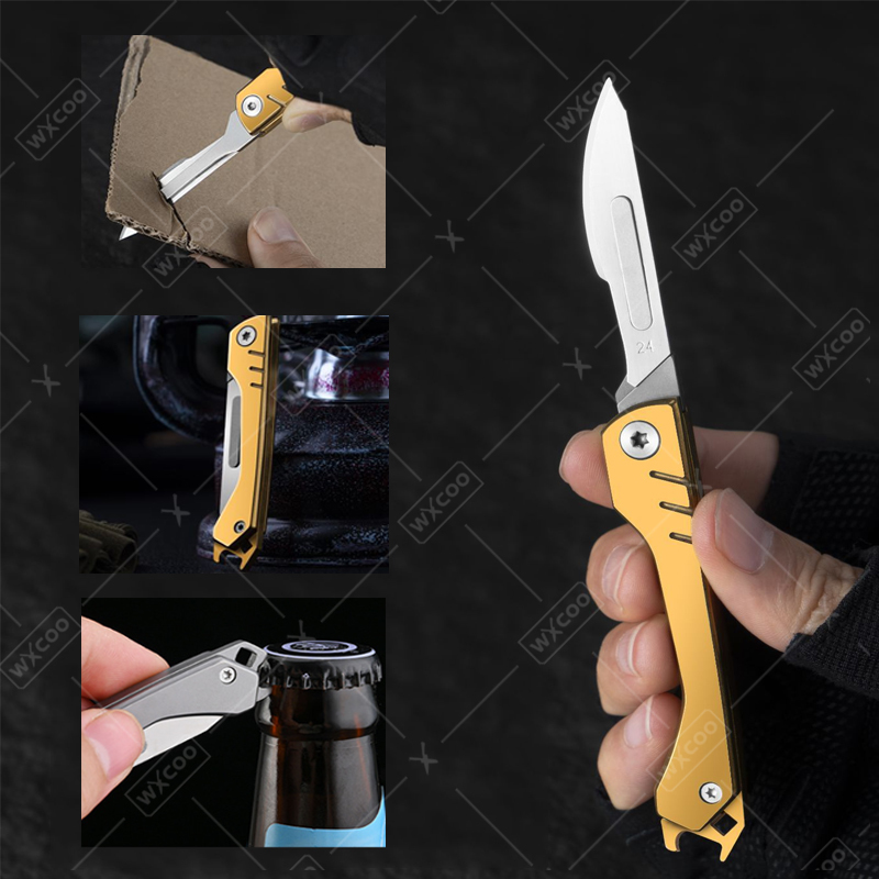 WXCOO ステンレス鋼折りたたみナイフブレードホビーナイフ - Wok Carbon Steel のレビューと価格