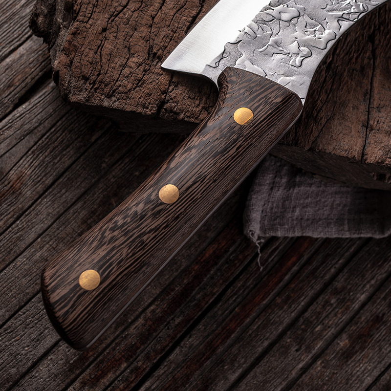 鍛造日本フル唐ハンドルナイフ手作り鋼キッチンボーンナイフナイ - Wok Carbon Steel のレビューと価格