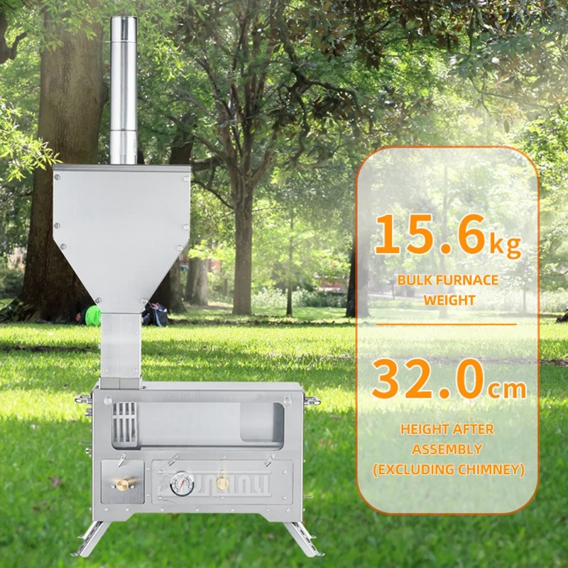 ポータブル屋外薪ストーブ ペレットストーブ ステンレス製薪ス - Home Cooking Heater のレビューと価格